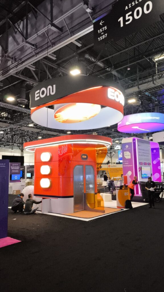 EON booth, AWS re:Invent 2024 Las Vegas — EC Exhibits