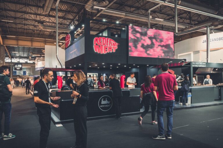 Trade show booth installation on the show floor — EC Exhibits Las Vegas