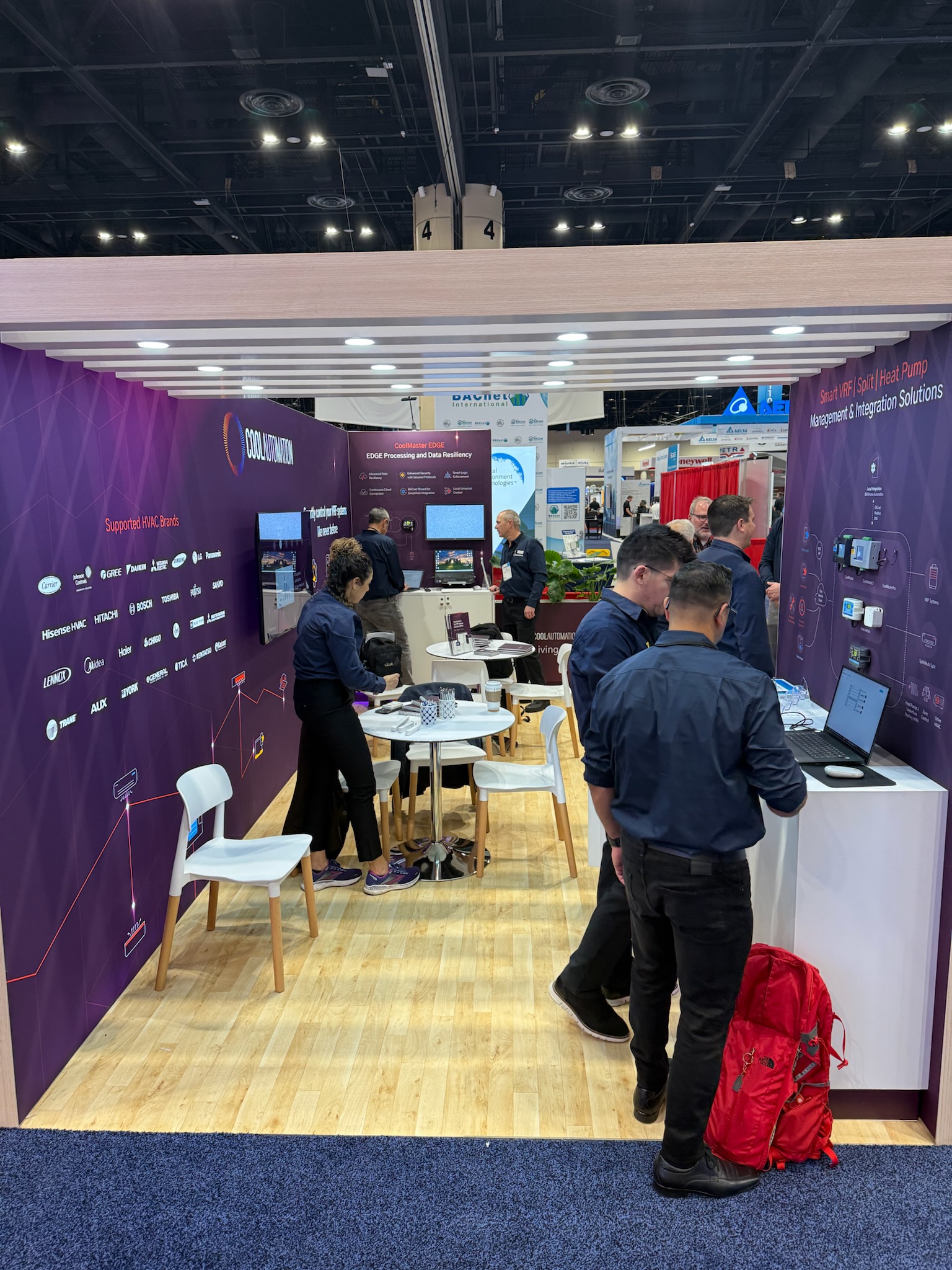 CoolAutomation booth at AHR Expo 2025, Orlando — EC Exhibits