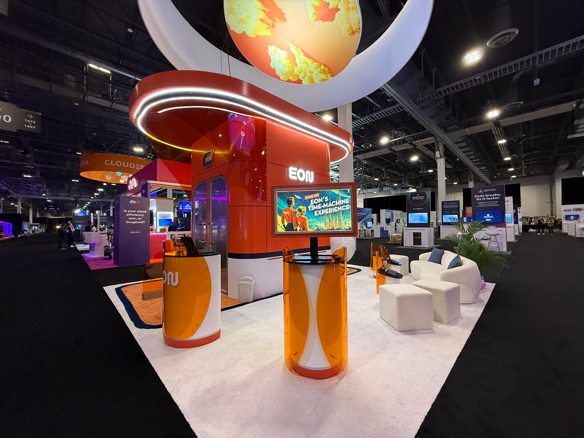 EON booth at AWS re:Invent 2024, Las Vegas — EC Exhibits
