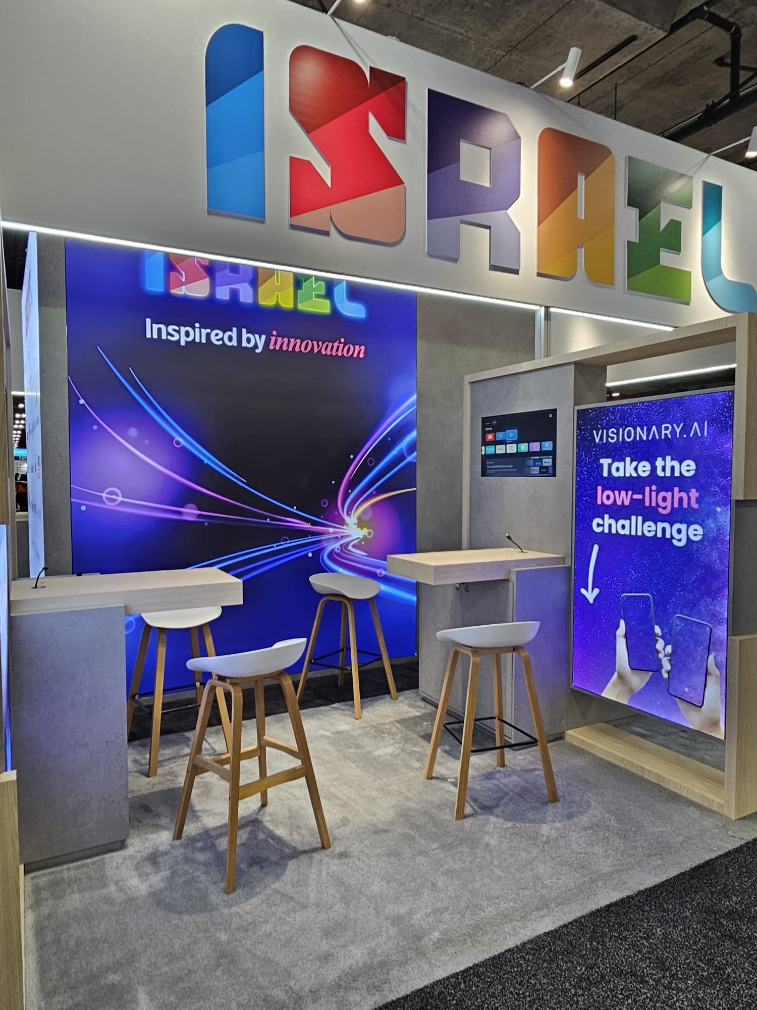 Israel pavilion booth at CES 2025, Las Vegas — EC Exhibits