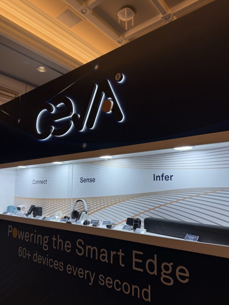 Ceva booth at CES 2026, Las Vegas — EC Exhibits