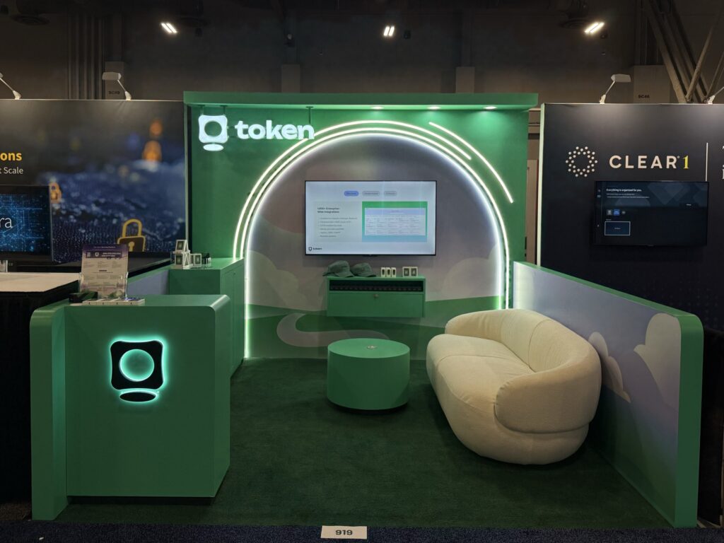 Token booth at Identiverse 2026, Las Vegas — EC Exhibits