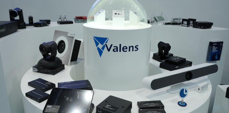 Valens booth at InfoComm 2025, Orlando — EC Exhibits