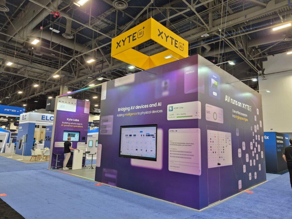 Xyte booth at InfoComm 2026, Las Vegas — EC Exhibits
