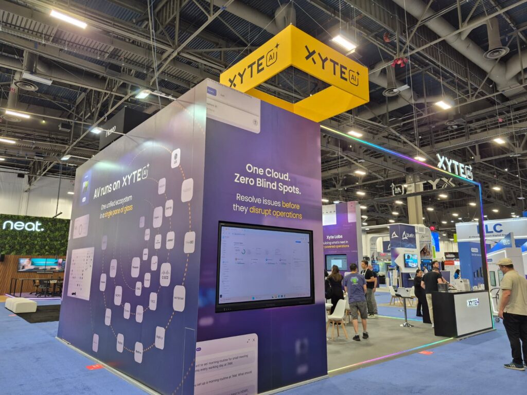 Xyte booth at InfoComm 2026, Las Vegas — EC Exhibits