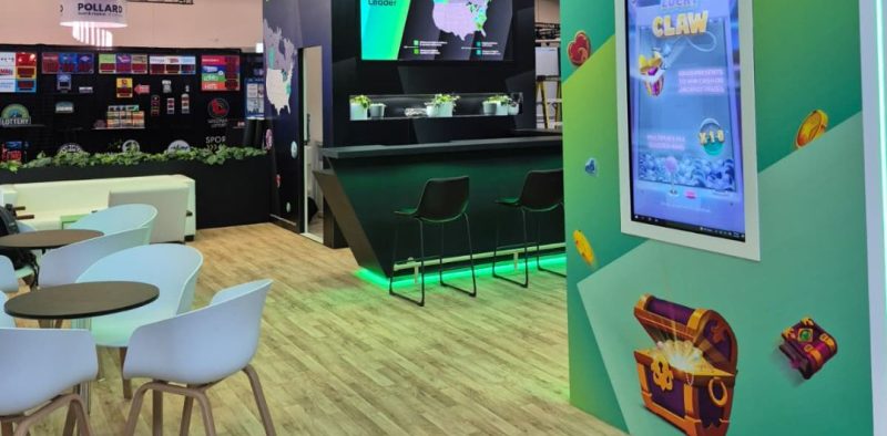 Aristocrat Interactive booth at NASPL 2025, Phoenix — EC Exhibits