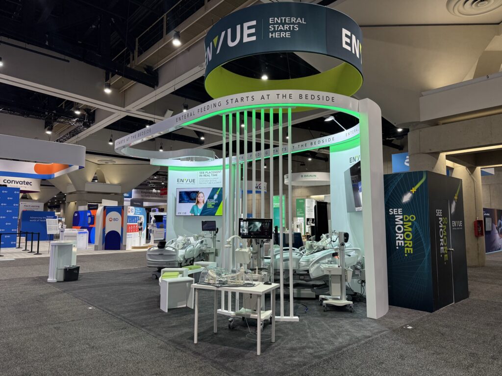 ENVUE booth at AACN NTI 2026, San Diego — EC Exhibits