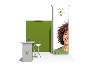 Backlight Classic 10x10 · Straight trade show booth rental — EC Exhibits