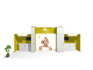 Backlight Classic 30x10 · Straight trade show booth rental — EC Exhibits