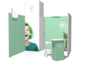 Backlight Classic 10x10 · U-shape trade show booth rental — EC Exhibits