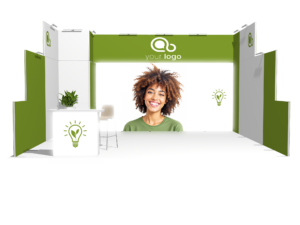 Backlight Classic 20x20 · U-shape trade show booth rental — EC Exhibits