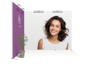 Classic 10x10 · L-shape, open trade show booth rental — EC Exhibits