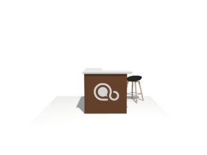 Counter 1 · S, L, open trade show booth accessory — EC Exhibits