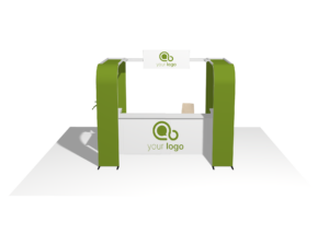 Counter 15 · U-shape trade show booth accessory — EC Exhibits