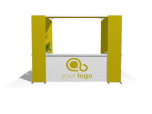 Counter 18 · U-shape, S trade show booth accessory — EC Exhibits