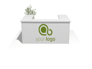 Counter 5 · M, S, U-shape, open trade show booth accessory — EC Exhibits