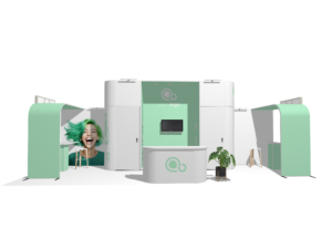 Curved Frame 30x10 · Straight, accessories, divider trade show booth rental — EC Exhibits