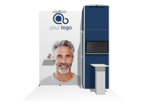 Header Classic 10x10 · Straight trade show booth rental — EC Exhibits