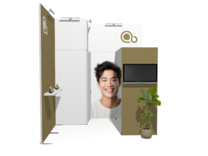 Header Classic 10x10 · L-shape trade show booth rental — EC Exhibits