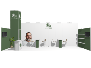 Header Classic 30x10 · U-shape trade show booth rental — EC Exhibits