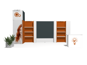 Immersive Environment PanoLED Classic 20x10 · Straight trade show booth rental — EC Exhibits