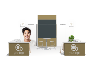 Immersive Environment PanoLED Classic 20x20 · Straight trade show booth rental — EC Exhibits