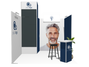 Immersive Environment PanoLED Classic 10x10 · U-shape trade show booth rental — EC Exhibits