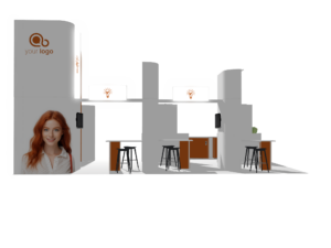Island Booth 30x20 trade show booth rental — EC Exhibits