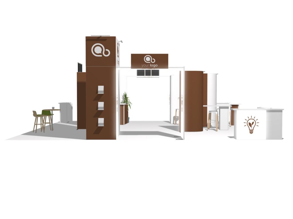 Island booth 30x30 trade show rental — EC Exhibits