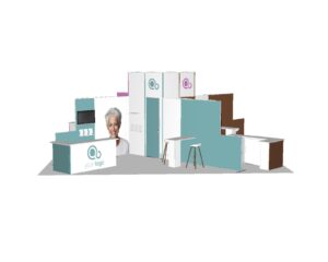 Pavilion Island 30x30 trade show booth rental — EC Exhibits
