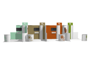 Pavilion Island 40x20 trade show booth rental — EC Exhibits