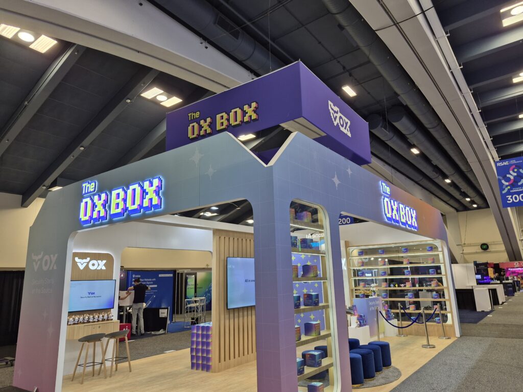 OX BOX booth at RSAC 2026, San Francisco — EC Exhibits