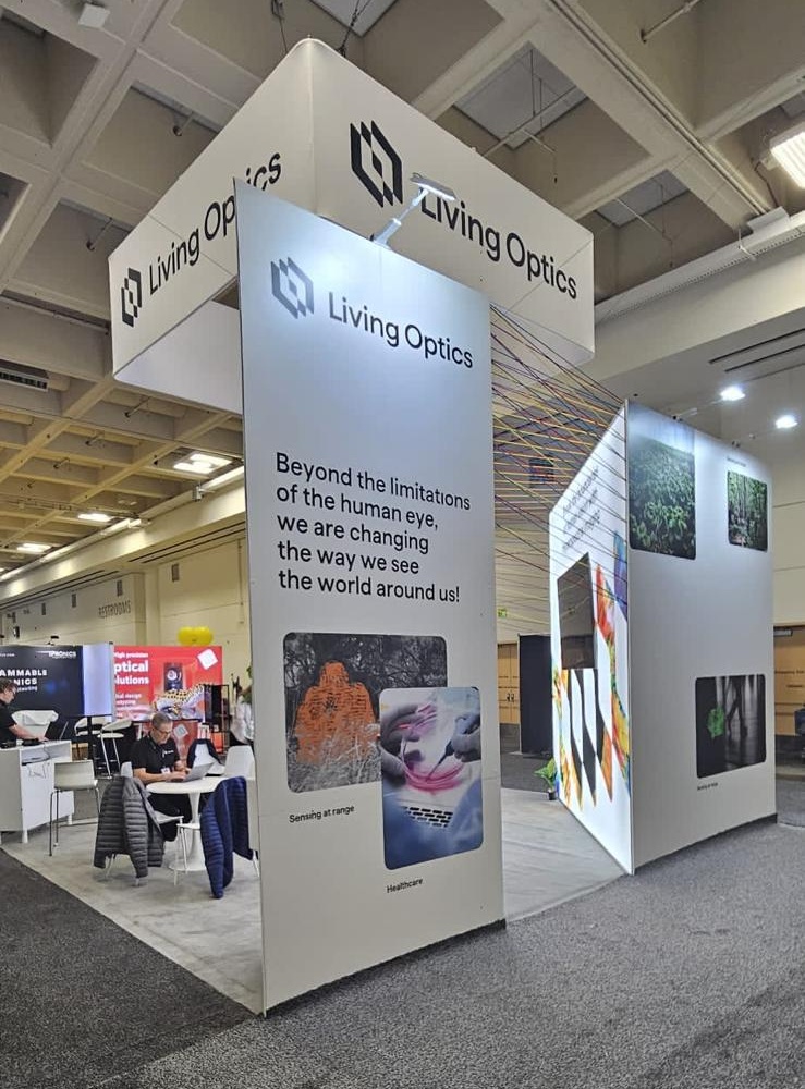 Living Optics booth at SPIE Photonics West 2024, San Francisco — EC Exhibits